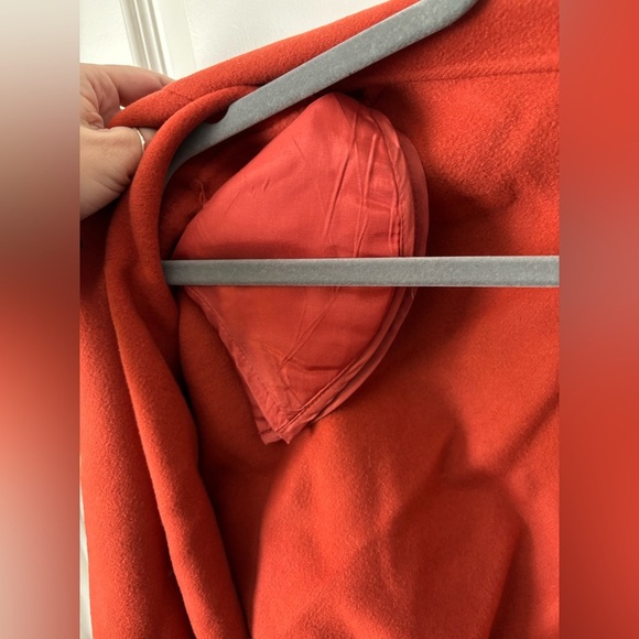 Ellen Tracy | 100% Wool Burnt Orange Sweater/Jacket | Size 12 - Picture 9 of 10
